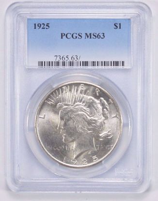 Picture of Peace Dollars PCGS MS63