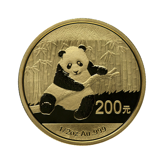 Picture of 1/2 oz Chinese Gold Panda BU (Random Year, Sealed)