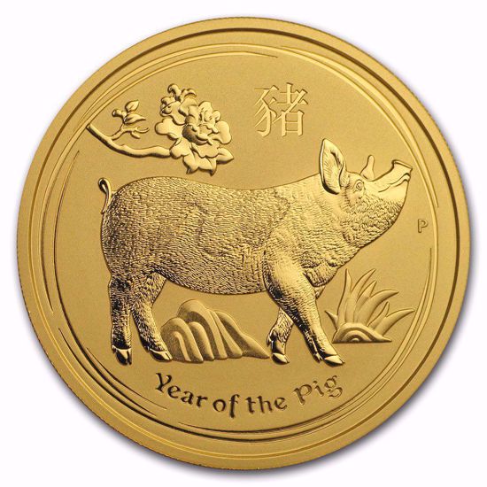 Picture of 2019 2 oz Australian Gold Lunar Year of the Pig