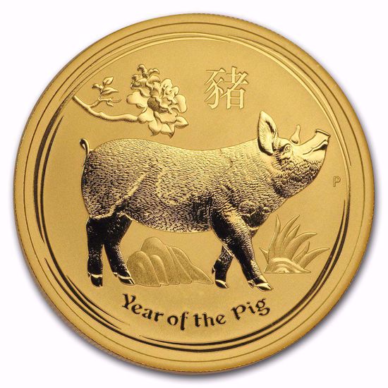 Picture of 2019 1 oz Australian Gold Lunar Year of the Pig