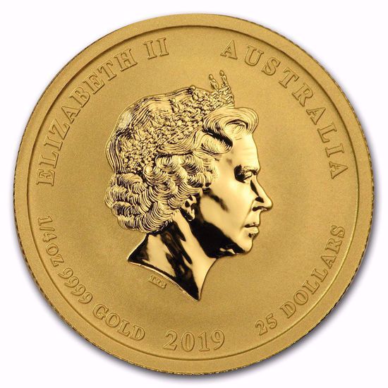 Picture of 2019 1/4 oz Australian Gold Lunar Year of the Pig