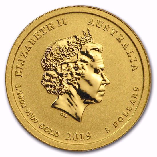 Picture of 2019 1/20 oz Australian Gold Lunar Year of the Pig