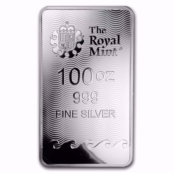 Picture of 100 oz Royal Mint Britannia Silver Bar