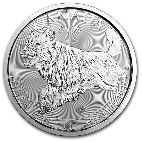 Picture of 2018 1 oz Canadian Silver Wolf