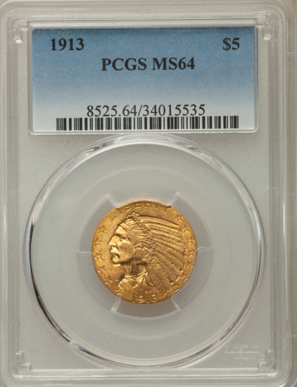 Picture of $5 Indian Gold (1908-1929) PCGS/NGC MS64 (Random Year)