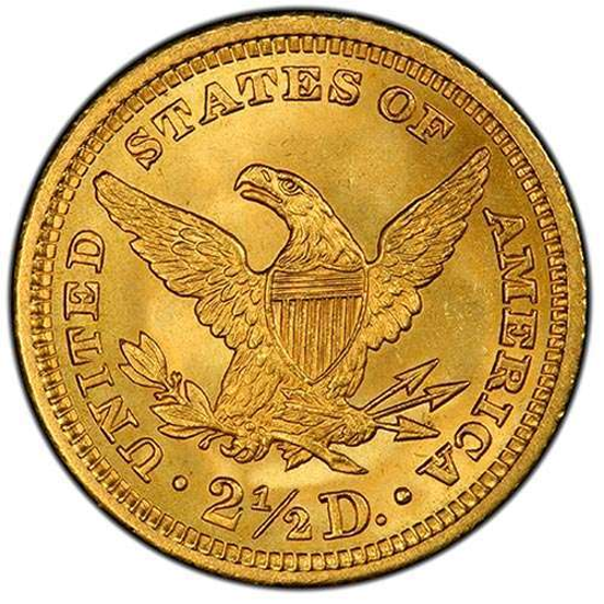 Picture of $2.50 Gold Liberty BU (1840-1907) (Random Year)