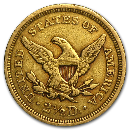 Picture of $2.50 Gold Liberty VF(1840-1907)  (Random Year)