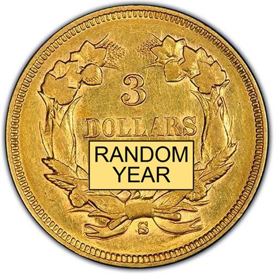 Picture of $3 Gold Princess AU (1854-1889) (Random Year)