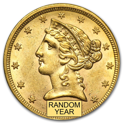 Picture of $5 Gold Liberty AU (1839-1908) (Random Year)