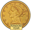 Picture of $5 Gold Liberty VF (1839-1908) (Random Year)