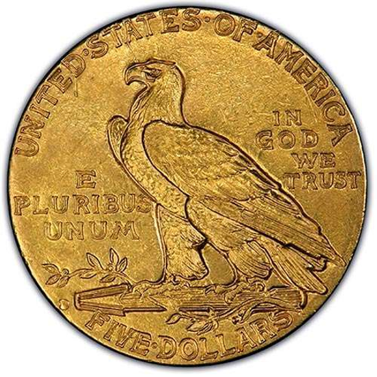 Picture of $5 Gold Indian AU (1908-1929) (Random Year)