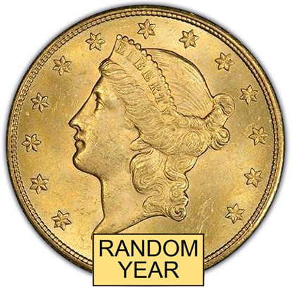 Picture of $20 Gold Liberty BU (1849-1907) (Random Year)