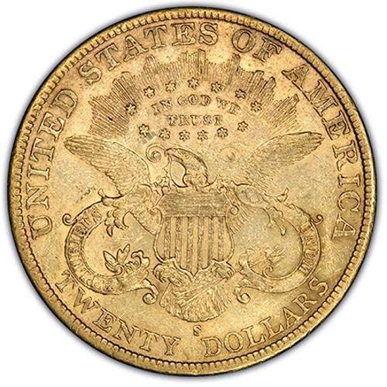 Picture of $20 Gold Liberty XF (1849-1907) (Random Year)