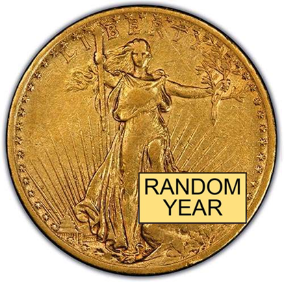 Picture of $20 Gold St. Gaudens VF (1907-1933) (Random Year)