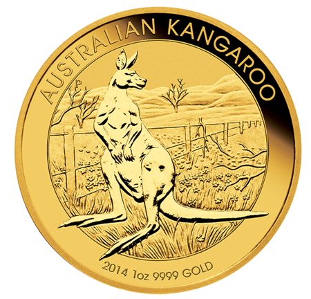 Picture for category 1 oz  Australian Gold Kangaroo/Nugget BU
