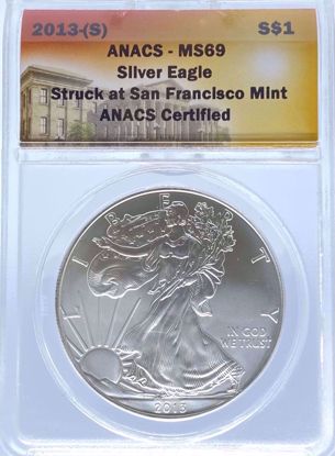 Picture of 2013-S Silver Eagle MS69 ANACS
