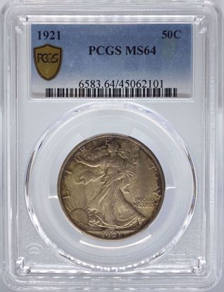 Picture of 1921 Walking Liberty Half Dollar MS64 PCGS