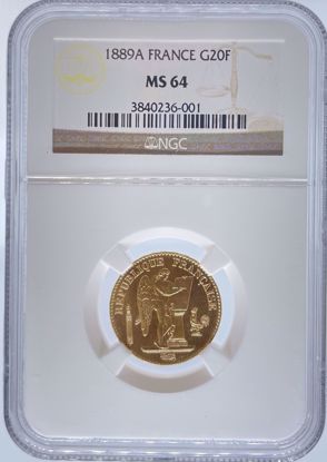 Picture of 1889-A G20FR France MS64 NGC