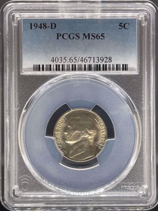 Picture of 1948-D Jefferson Nickel MS65 PCGS