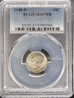 Picture of 1949-D Roosevelt Dime MS67FB PCGS