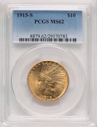 Picture of 1915-S $10 MS62 PCGS
