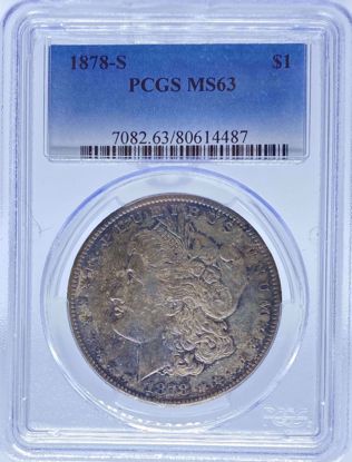 Picture of 1878-S Morgan Dollar MS63 PCGS