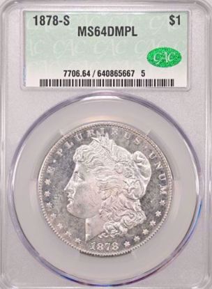 Picture of 1878-S Morgan Dollar MS64DPL CACG