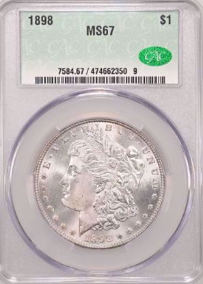 Picture of 1898 Morgan Dollar MS67 CACG