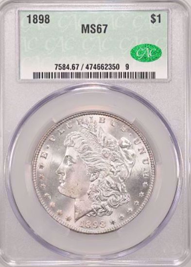Picture of 1898 Morgan Dollar MS67 CACG