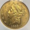 Picture of 1853-O $20 Liberty MS62 NGC