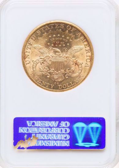 Picture of 1885-CC $20 Liberty AU58 NGC
