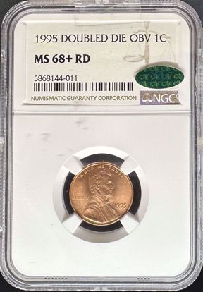 Picture of 1995 DDO Lincoln Cent MS68+RD NGC CAC