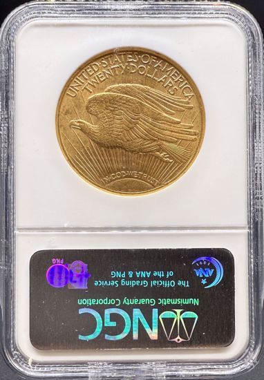 Picture of 1911-S $20 St Gaudens MS61 NGC