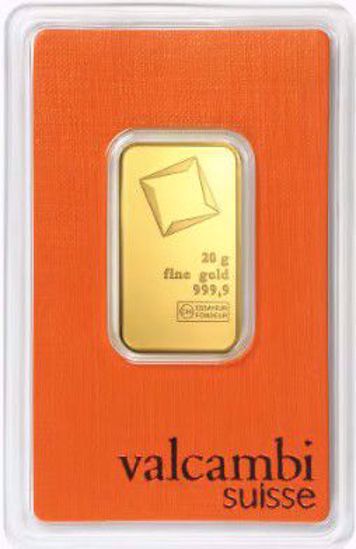 Picture of 20 Gram Gold Bar Valcambi