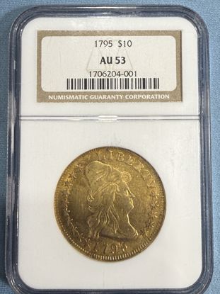 Picture of 1795 $10 Draped Bust AU53 NGC