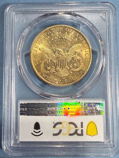 Picture of 1893-CC $20 Liberty MS61 PCGS