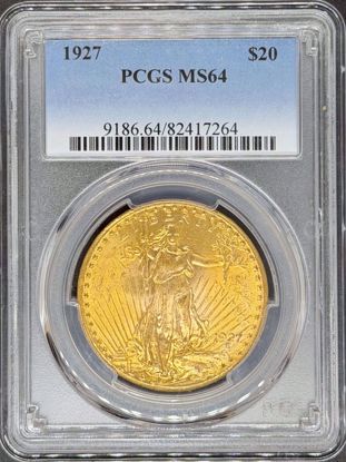 Picture of 1927 $20 St. Gaudens MS64 PCGS