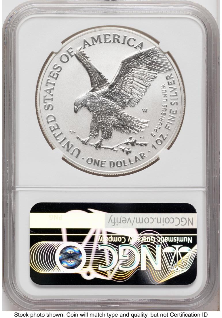 2026-W Enhanced Silver Eagle 1 oz FDI America 250 John Hancock Label ...
