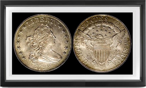 Draped Bust Heraldic Eagle Dollars