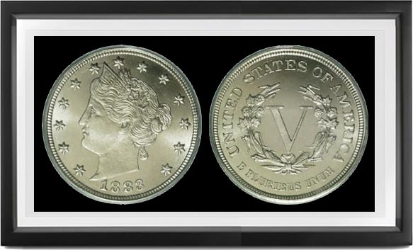 Liberty Head NC 5 Cent Nickels